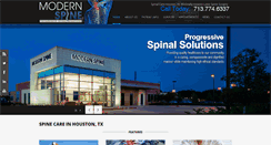 Desktop Screenshot of modernspinetx.com