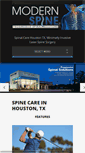 Mobile Screenshot of modernspinetx.com